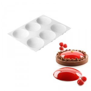 TEGLIA COMPOSTA DA 6 CUPOLE DA CM.12 IN SILICONE CM.40X30