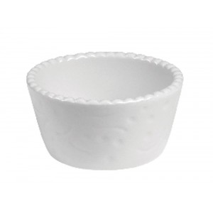 PIROFILA CM18H7,5 DA FORNO X S OUFFLE'  TONDA PORCELLANA BIAN