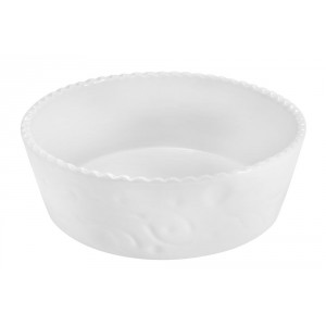 PIROFILA CM27H8,5 DA FORNO X S OUFFLE'  TONDA PORCELLANA BIAN