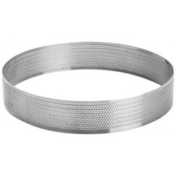 FASCIA FORATA TONDA INOX  CM.18XH3,5  L