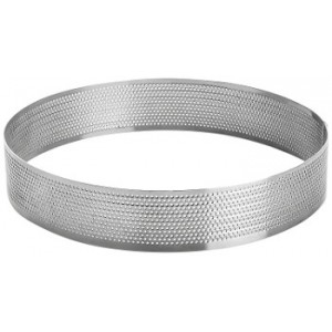 FASCIA FORATA TONDA INOX  CM.20XH3,5  L