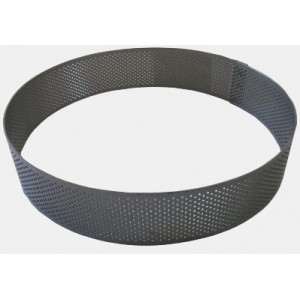 FASCIA INOX FORATA TONDA  CM.19XH3,5 PAVONI