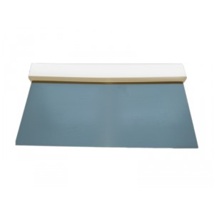 RASPETTA CM.17,5X10 INOX FLEX  MANICO BIANCO