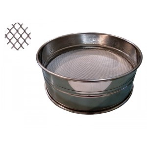 SETACCIO INOX  CM.36 PESANTE  PER GRANELLA GRANDE