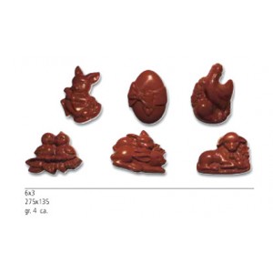 PLACCA FANTASIE PASQUALI 2 PER  CIOCCOLATINI