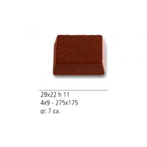 PLACCA RETTANGOLO RIGATO PER C IOCCOLATINI