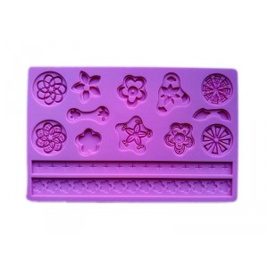 STAMPO DECORI TONDI SILICONE 